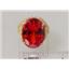 10K, 14K or 18K Gold Ladies Ring, Created Padparadscha Sapphire, R291