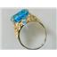 10K, 14K or 18K Gold Ladies Ring, Swiss Blue Topaz, R291