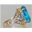 10K, 14K or 18K Gold Ladies Ring, Swiss Blue Topaz, R291
