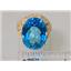 10K, 14K or 18K Gold Ladies Ring, Swiss Blue Topaz, R291