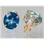 14k Gold Post Earrings, Neptunes Garden Topaz, E202