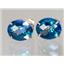 14k Gold Post Earrings, Neptunes Garden Topaz, E202