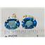14k Gold Post Earrings, Neptunes Garden Topaz, E202