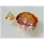 P082, Twilight Fire Topaz 14k Gold Pendant