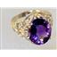 10K, 14K or 18K Gold Ladies Ring, Amethyst, R114