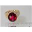 10K, 14K or 18K Gold Ladies Ring, Crimson Fire Topaz, R114