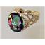 10K, 14K or 18K Gold Ladies Ring, Mystic Fire Topaz, R114