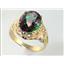 10K, 14K or 18K Gold Ladies Ring, Mystic Fire Topaz, R114