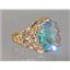 10K, 14K or 18K Gold Ladies Ring, Mercury Mist Topaz, R114