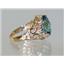 10K, 14K or 18K Gold Ladies Ring, Neptune Garden Topaz, R114
