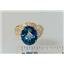 10K, 14K or 18K Gold Ladies Ring, Neptune Garden Topaz, R114