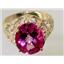 10K, 14K or 18K Gold Ladies Ring, Pure Pink Topaz, R114