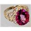 10K, 14K or 18K Gold Ladies Ring, Pure Pink Topaz, R114