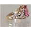 10K, 14K or 18K Gold Ladies Ring, Pure Pink Topaz, R114