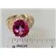 10K, 14K or 18K Gold Ladies Ring, Pure Pink Topaz, R114