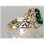 10K, 14K or 18K Gold Ladies Ring, Russian Nanocrystal Emerald, R114