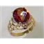 10K, 14K or 18K Gold Ladies Ring, Twilight Fire Topaz, R114