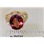 10K, 14K or 18K Gold Ladies Ring, Twilight Fire Topaz, R114