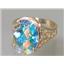 10K, 14K or 18K Gold Ladies Ring, Mercury Mist Topaz, R049