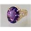 10K, 14K or 18K Gold Ladies Ring, Amethyst, R049