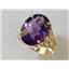 10K, 14K or 18K Gold Ladies Ring, Amethyst, R049