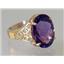 10K, 14K or 18K Gold Ladies Ring, Amethyst, R049