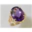 10K, 14K or 18K Gold Ladies Ring, Amethyst, R049