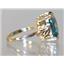 10K, 14K or 18K Gold Ladies Ring, London Blue Topaz, R188