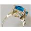 10K, 14K or 18K Gold Ladies Ring, Swiss Blue Topaz, R188