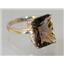 10K, 14K or 18K Gold Ladies Ring, Smoky Quartz, R189