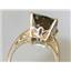 10K, 14K or 18K Gold Ladies Ring, Smoky Quartz, R189