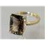 10K, 14K or 18K Gold Ladies Ring, Smoky Quartz, R189