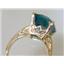 10K, 14K or 18K Gold Ladies Ring, London Blue Topaz, R189