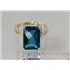 10K, 14K or 18K Gold Ladies Ring, London Blue Topaz, R189