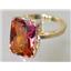 10K, 14K or 18K Gold Ladies Ring, Twilight Fire Topaz, R189