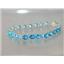 SB002, Swiss Blue Topaz, 925 Sterling Silver Bracelet