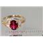 10K, 14K or 18K Gold Ladies Ring, Crimson Fire Topaz, R176