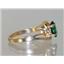 10K, 14K or 18K Gold Ladies Ring, Russian Nanocrystal Emerald, R176