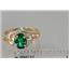10K, 14K or 18K Gold Ladies Ring, Russian Nanocrystal Emerald, R176
