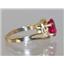 10K, 14K or 18K Gold Ladies Ring, Created Ruby, R176