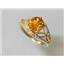 10K, 14K or 18K Gold Ladies Ring, Citrine, R137