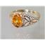 10K, 14K or 18K Gold Ladies Ring, Citrine, R137
