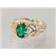 10K, 14K or 18K Gold Ladies Ring, Russian Nanocrystal Emerald, R137