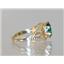 10K, 14K or 18K Gold Ladies Ring, Russian Nanocrystal Emerald, R137