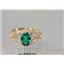 10K, 14K or 18K Gold Ladies Ring, Russian Nanocrystal Emerald, R137