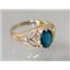10K, 14K or 18K Gold Ladies Ring, London Blue Topaz, R137