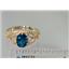 10K, 14K or 18K Gold Ladies Ring, London Blue Topaz, R137