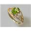 10K, 14K or 18K Gold Ladies Ring, Peridot, R137