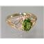 10K, 14K or 18K Gold Ladies Ring, Peridot, R137
