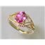 10K, 14K or 18K Gold Ladies Ring, Pure Pink Topaz, R137